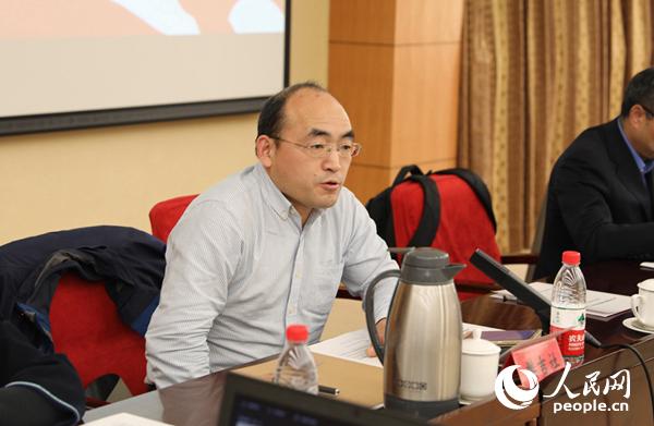 中国社会科学院美国所战略研究室主任、研究员樊吉社在论坛上发言 （贾文婷 摄）